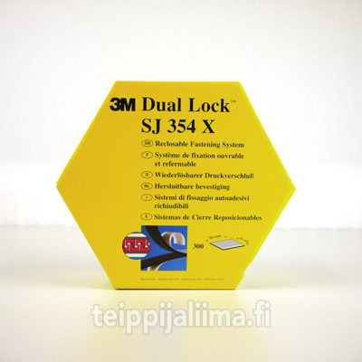 3M Dual Lock SJ-354X musta pala 25x25mm, 300 kpl